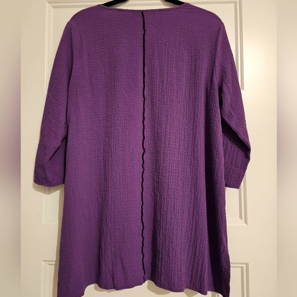 Ali Miles Purple Women's Tunic sz medium - Picture 7 of 7